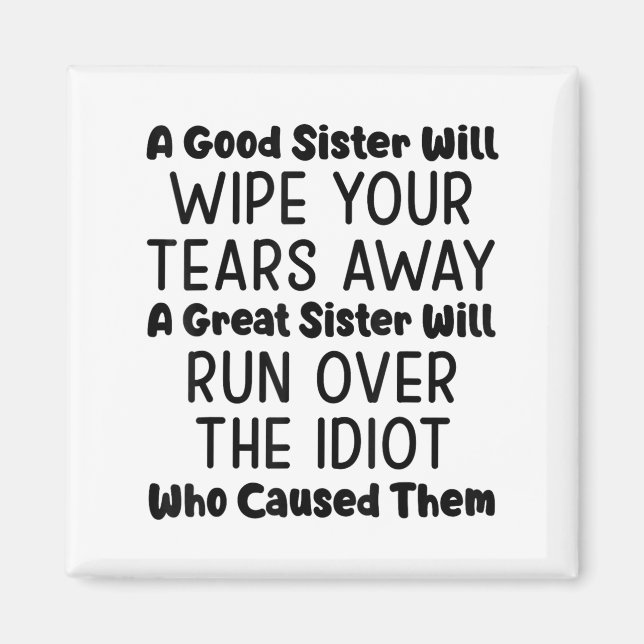 Imã Uma Boa Irmã Irá Limpar As Lágrimas A Um Excelente (Frente)