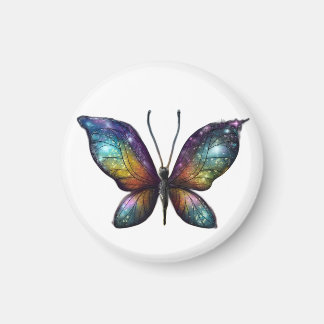 Imã Uma borboleta colorida com asas semelhantes a galá
