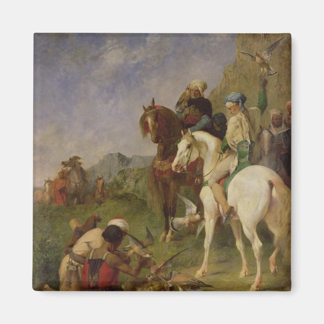 Imã Uma Caça Falcão na Argélia (Frente)