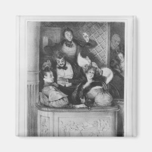 Imã Uma caixa dianteira do teatro, gravada por Julien