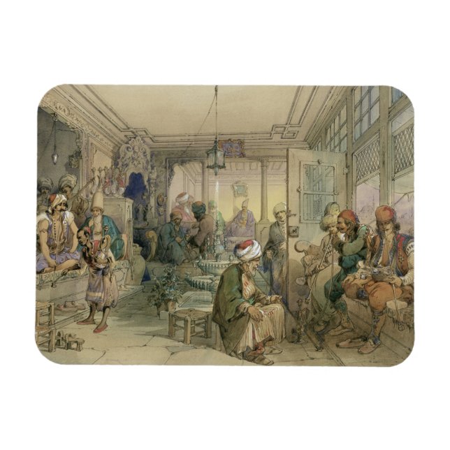 Ímã Uma Casa de Café, Constantinopla, 1854 (caneta e t (Horizontal)