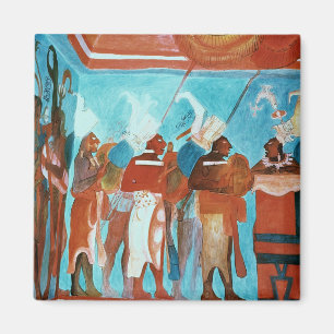 Imã Uma cena da vida, descrevendo os músicos que joga