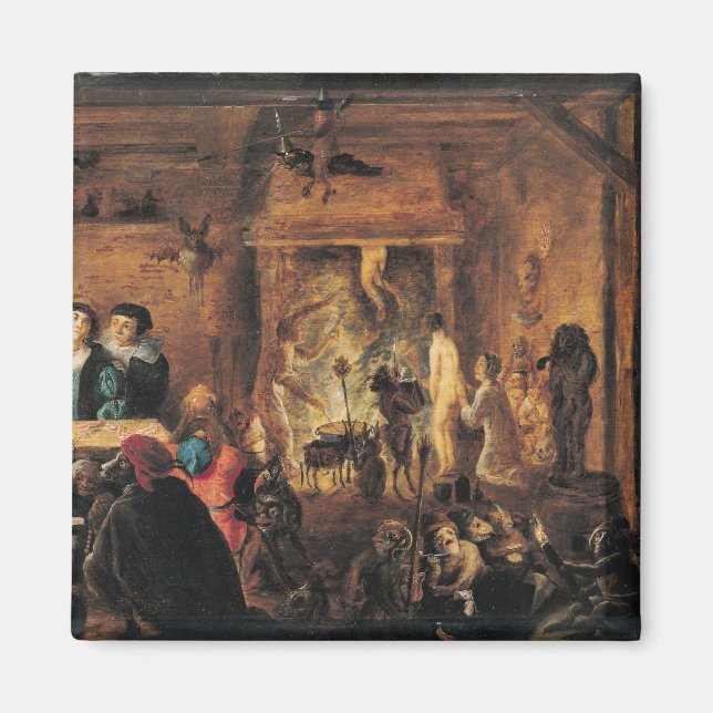 Imã Uma cena de feitiçaria, 1633 (Frente)