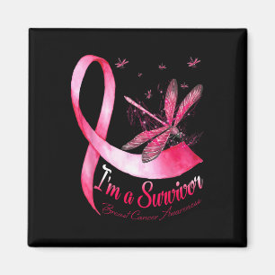 Imã Uma Consciência do Cancer de Dragonfly Sobrevivent