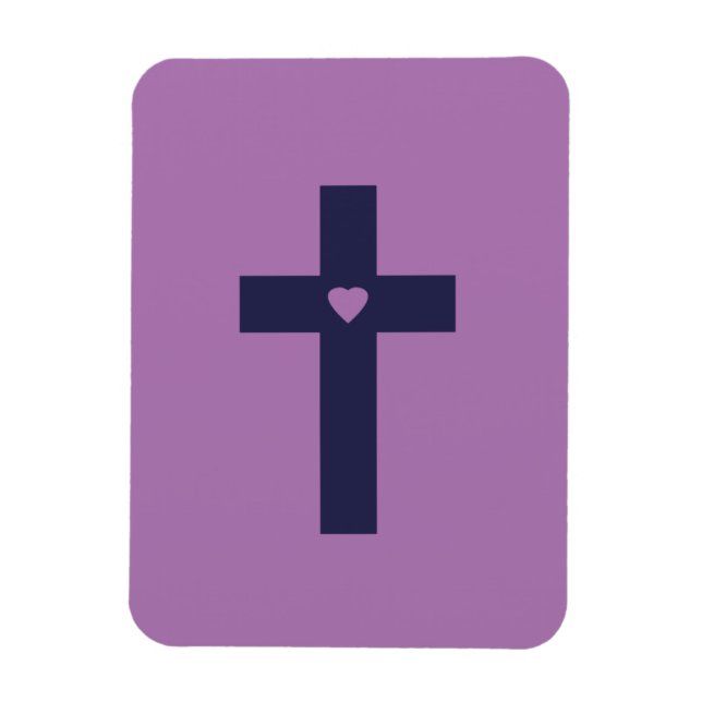 Ímã Uma Cruz Com Amor Arte de Amor Sagrado (Vertical)