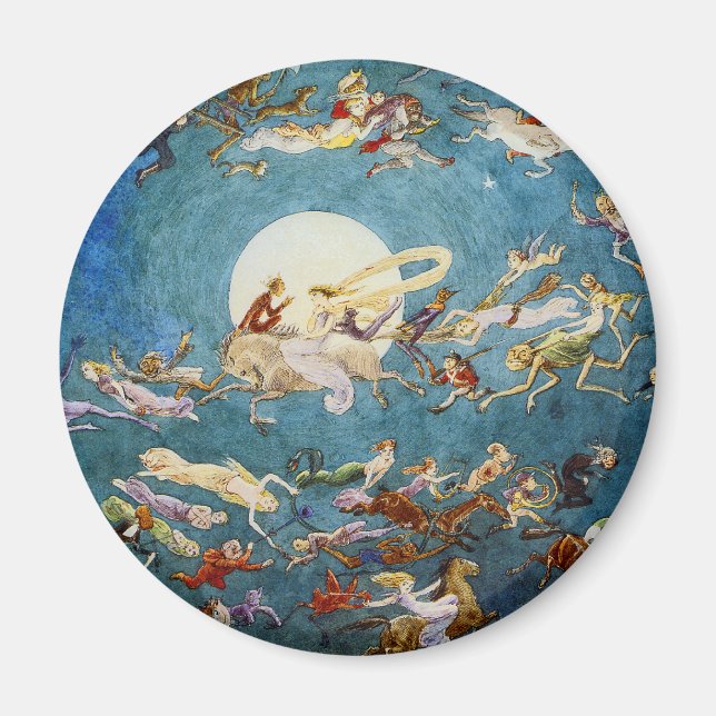 Imã Uma dança em torno do ímã da lua (Frente)