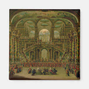 Imã Uma dança em um palácio Rococo barroco