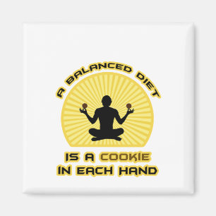 Imã Uma Dieta Equilibrada É Um Biscoito Em Cada Mão