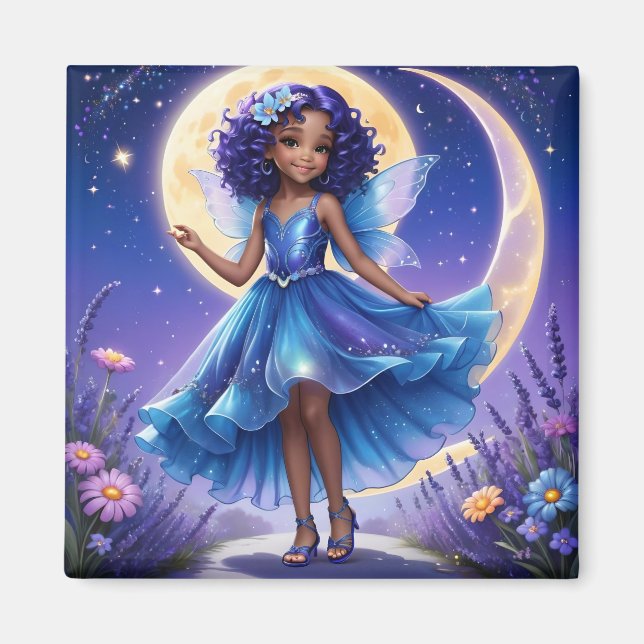 Imã Uma Fada - Azul (Frente)