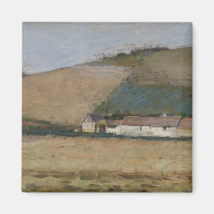 Imã Uma fazenda entre colinas, Giverny, c.1887