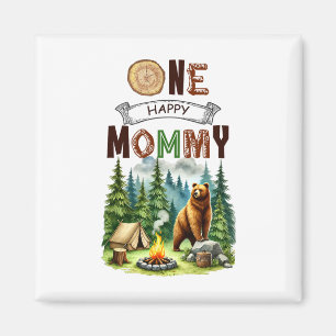 Imã Uma Feliz Mamãe Camper Primeiro Aniversário Campin