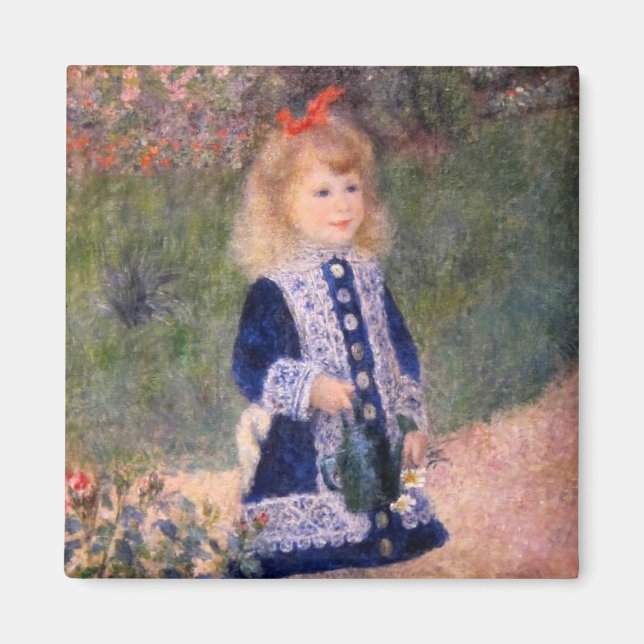 Imã Uma garota com uma lata de água por Pierre Renoir (Frente)