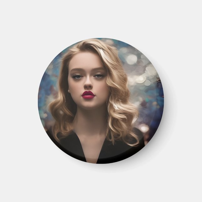 Imã Uma Linda Mulher Loira (Frente)