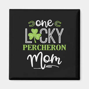Imã Uma Lucky Percheron Horse Mãe Irish Horseback Ridi