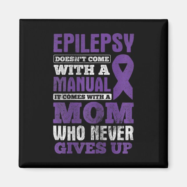 Imã Uma Mãe Que Nunca Desiste Da Consciência Epilepsia (Frente)