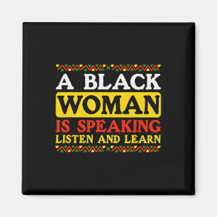 Imã Uma Mulher Negra Está Falando Escute E Aprenda A F