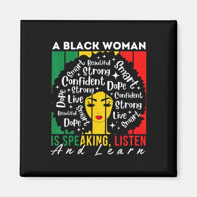 Imã Uma Mulher Negra Está Falando Ouça E Aprenda Afro  (Frente)