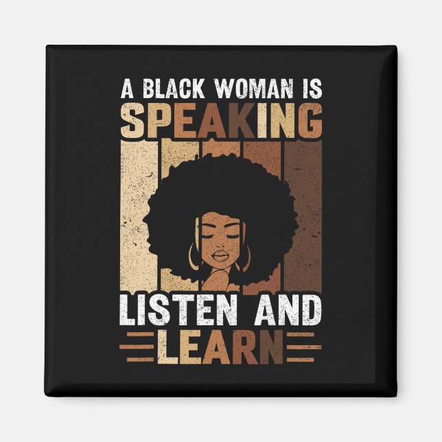 Imã Uma Mulher Negra Está Falando Ouça E Aprenda Histó (Frente)