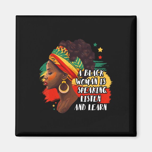 Imã Uma Mulher Negra Está Falando Ouça E Aprenda Melan (Frente)