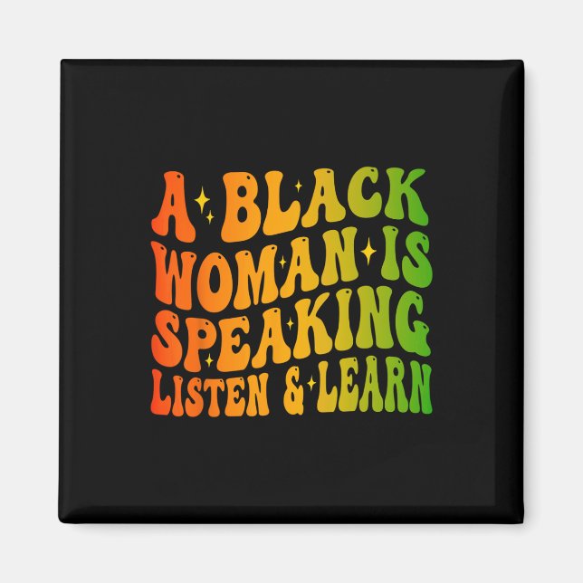 Imã Uma Mulher Negra Está Falando Ouça E Aprenda Para  (Frente)