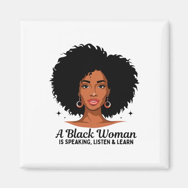 Imã Uma Mulher Negra Está Falando Ouça E Aprenda Para  (Frente)