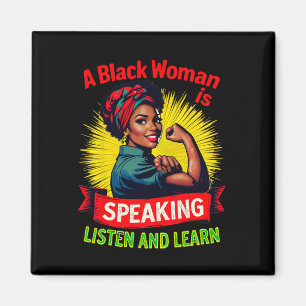 Imã Uma Mulher Negra Está Falando Ouça História Negra 