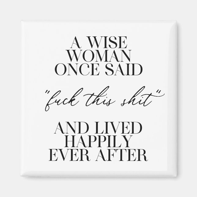 Imã Uma Mulher Sábia Uma Vez Disse (Frente)