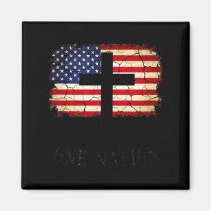 Imã Uma nação bandeira americana 4 de julho eua