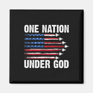 Imã Uma Nação Sob Deus Bandeira Americana Fig 4 De Jul