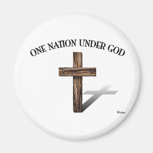 Imã Uma nação sob o deus com cruz áspera