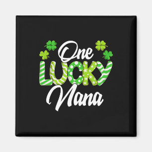 Imã Uma Nana Sortuda Shamrock Nana Irlandesa Dia de Sã