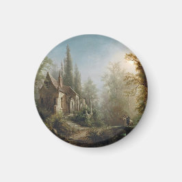 Imã Uma Noite Lua Sobre Capela e Cavaleiros - Rieger