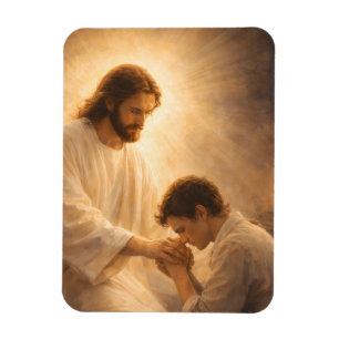 Ímã Uma Oração de Joelhos com Jesus