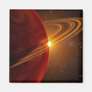 Imã Uma órbita gigante do planeta sol-como o Ce da