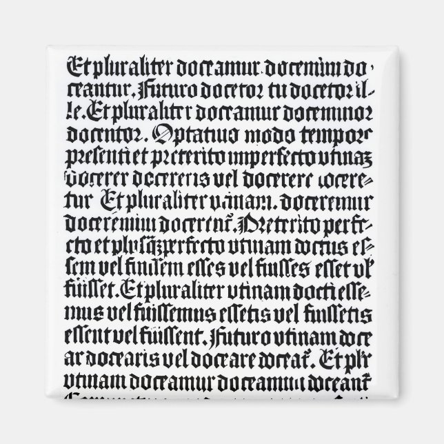 Imã Uma página da 'Grammire Latine' (Frente)