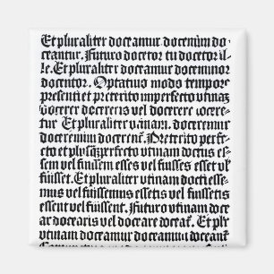 Imã Uma página 'do Grammaire Latine