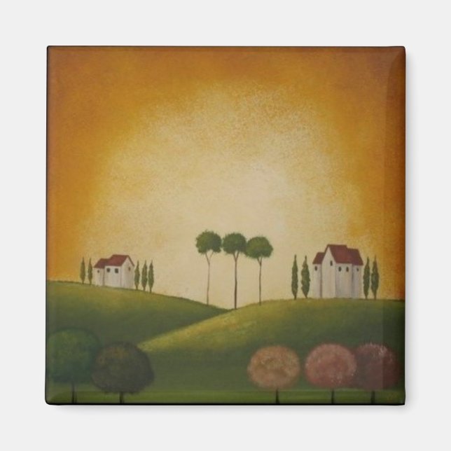 Imã Uma paisagem na Toscana (Frente)