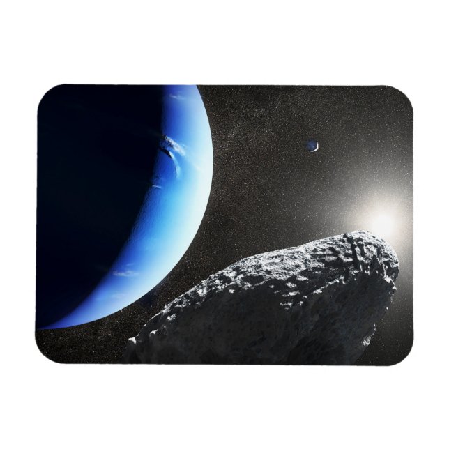 Ímã Uma Pequena Lua Hippocamp de Netuno. (Horizontal)