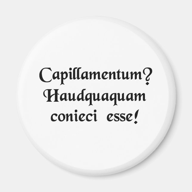 Imã Uma peruca? Eu nunca teria adivinhado! (Frente)