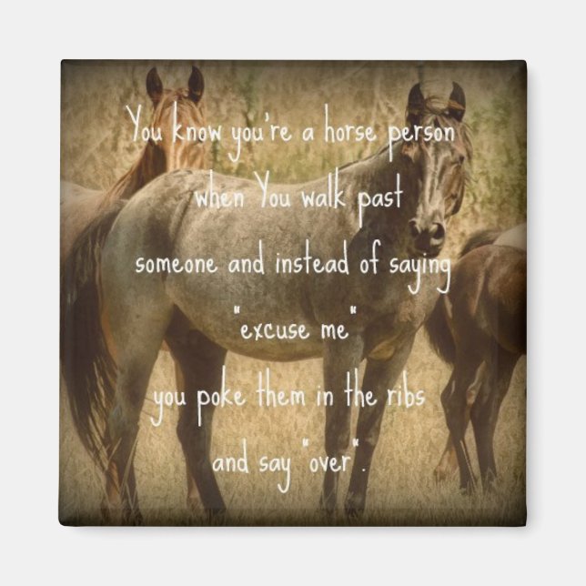 Imã Uma Pessoa Cavalo (Frente)