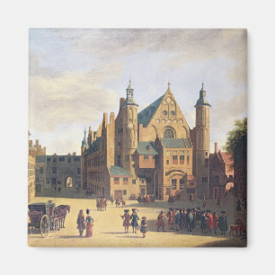 Imã Uma praça da cidade em Haarlem