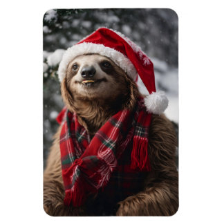 Ímã Uma preguiça de Natal