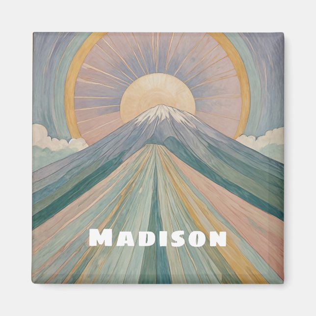 Imã Uma Serenata Vulcânica Personalizada (Frente)