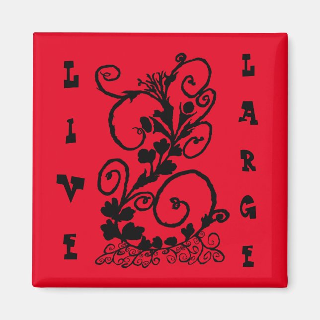 Imã Uma Silhueta Vinha Negra (Frente)