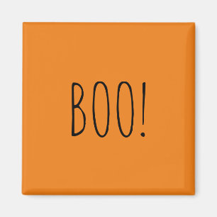 Imã Uma simples tipografia laranja engraçada Halloween