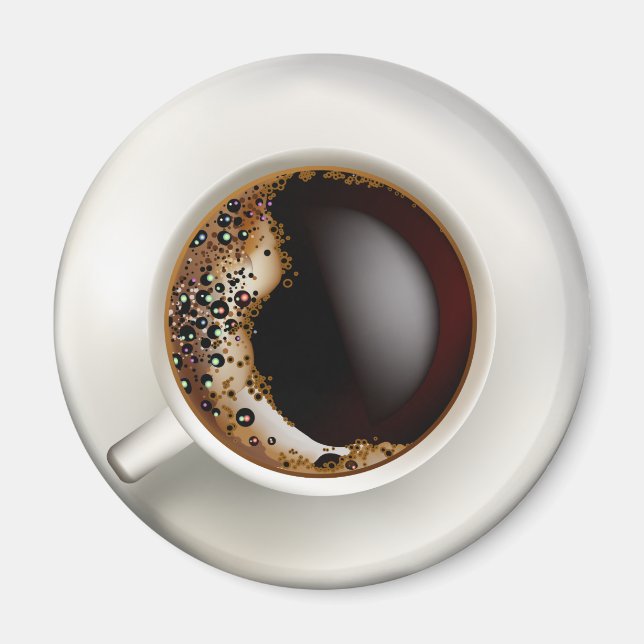 Imã Uma taça de café preto (Frente)
