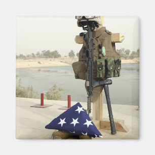 Imã Uma tela de soldados caídos