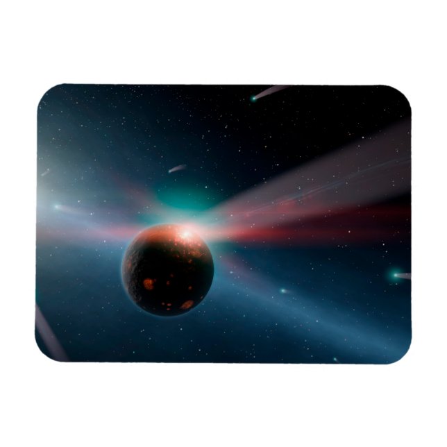 Ímã Uma Tempestade De Cometas No Sistema Eta Corvi. (Horizontal)