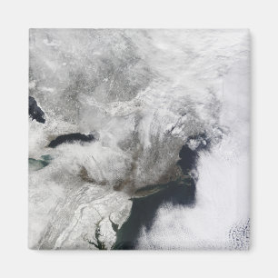 Imã Uma tempestade severa do inverno