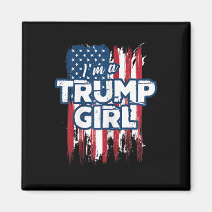 Imã Uma Trump Girl Pro Presidente Donald Trump Supp